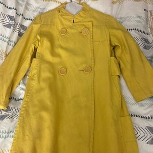 Vintage Yellow Women’s Small Morton’s Salt Raincoat/Trenchcoat